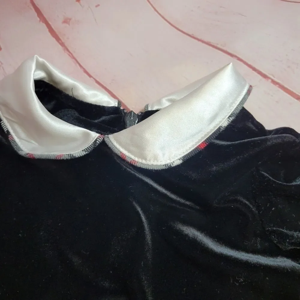 Children's Place velvet/plaid dress 18 mo - Picture 4 of 4